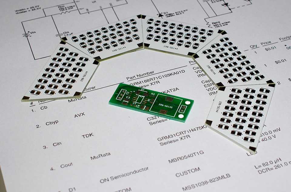Base led array for camera