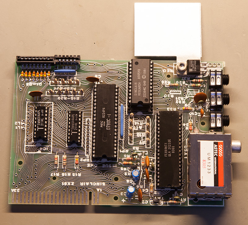 Click to view large image of The completed ZX81 circuit board