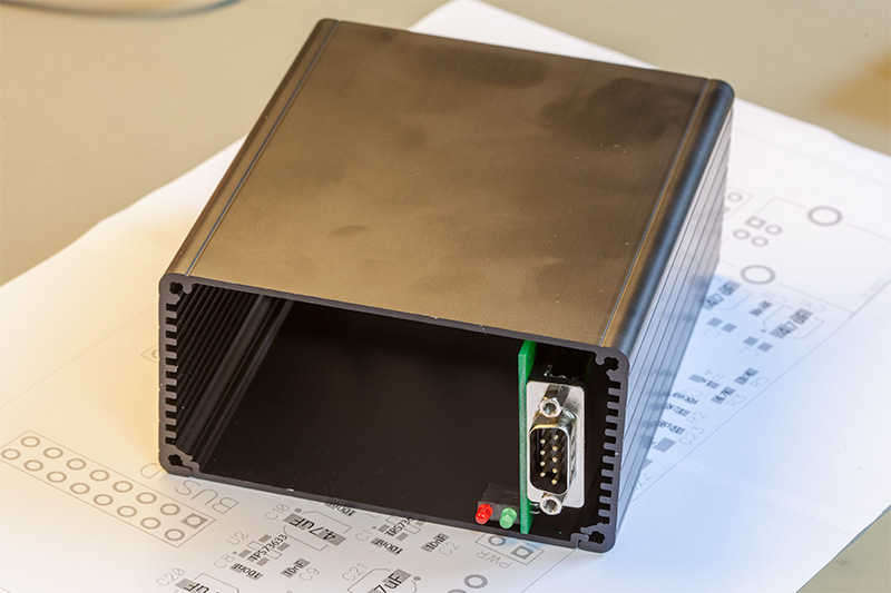 Click to view large image of Front view of the case