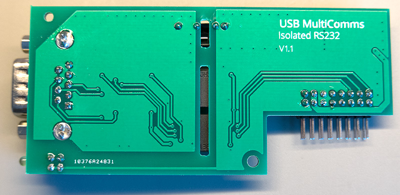 Click to view large image of Back of the assembled PCB
