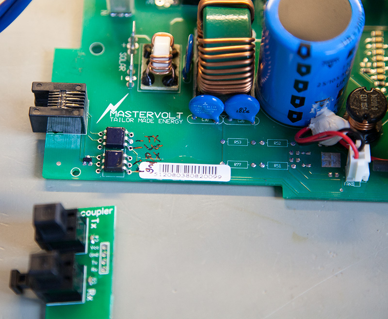 Click to view larger image of Opto Couplers and new Optical board