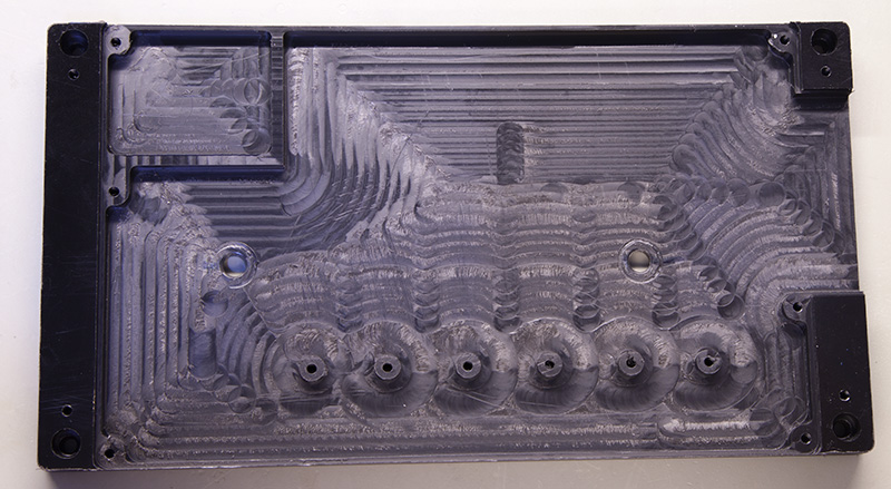 Click to view large image of Base of the plastic case milled