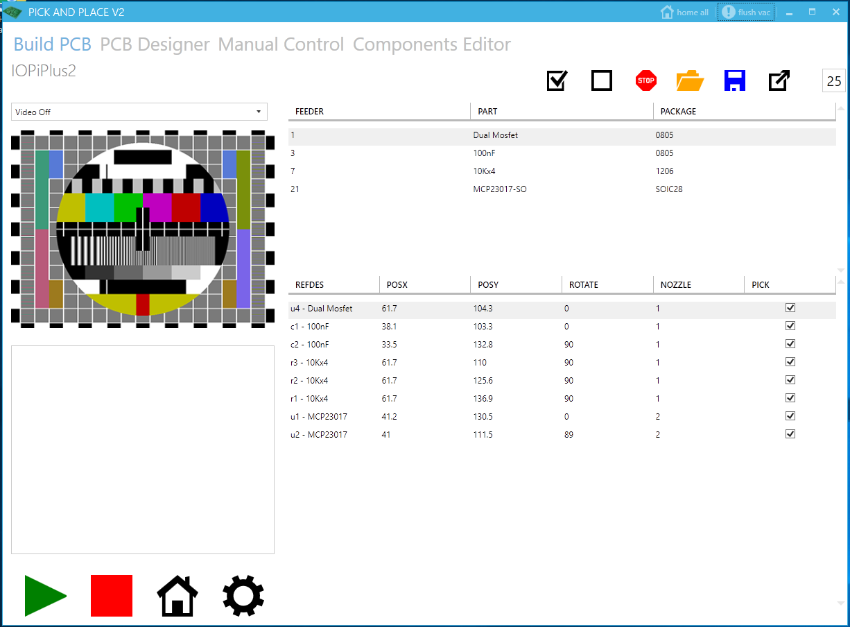 Build PCB Screen with Parts List