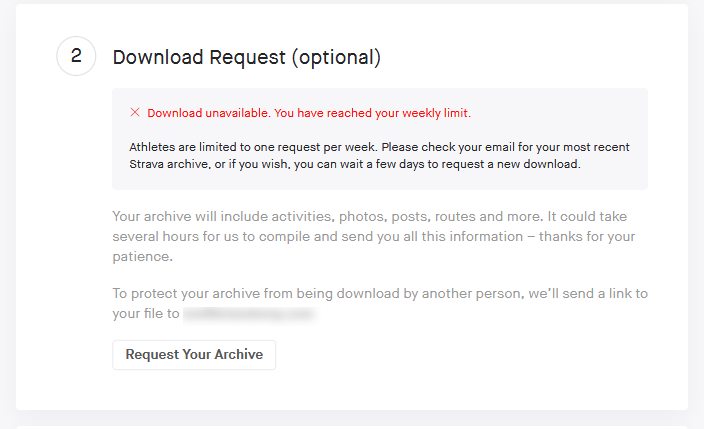 Request your Archive