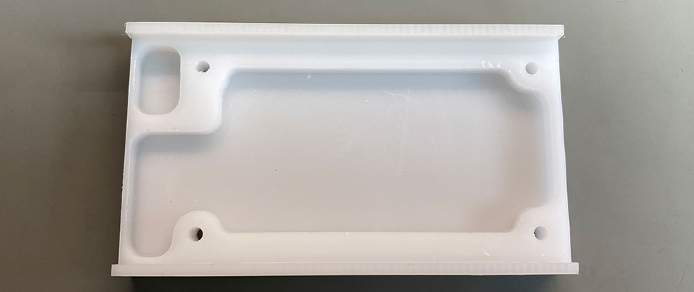 Plastic base for the PCB