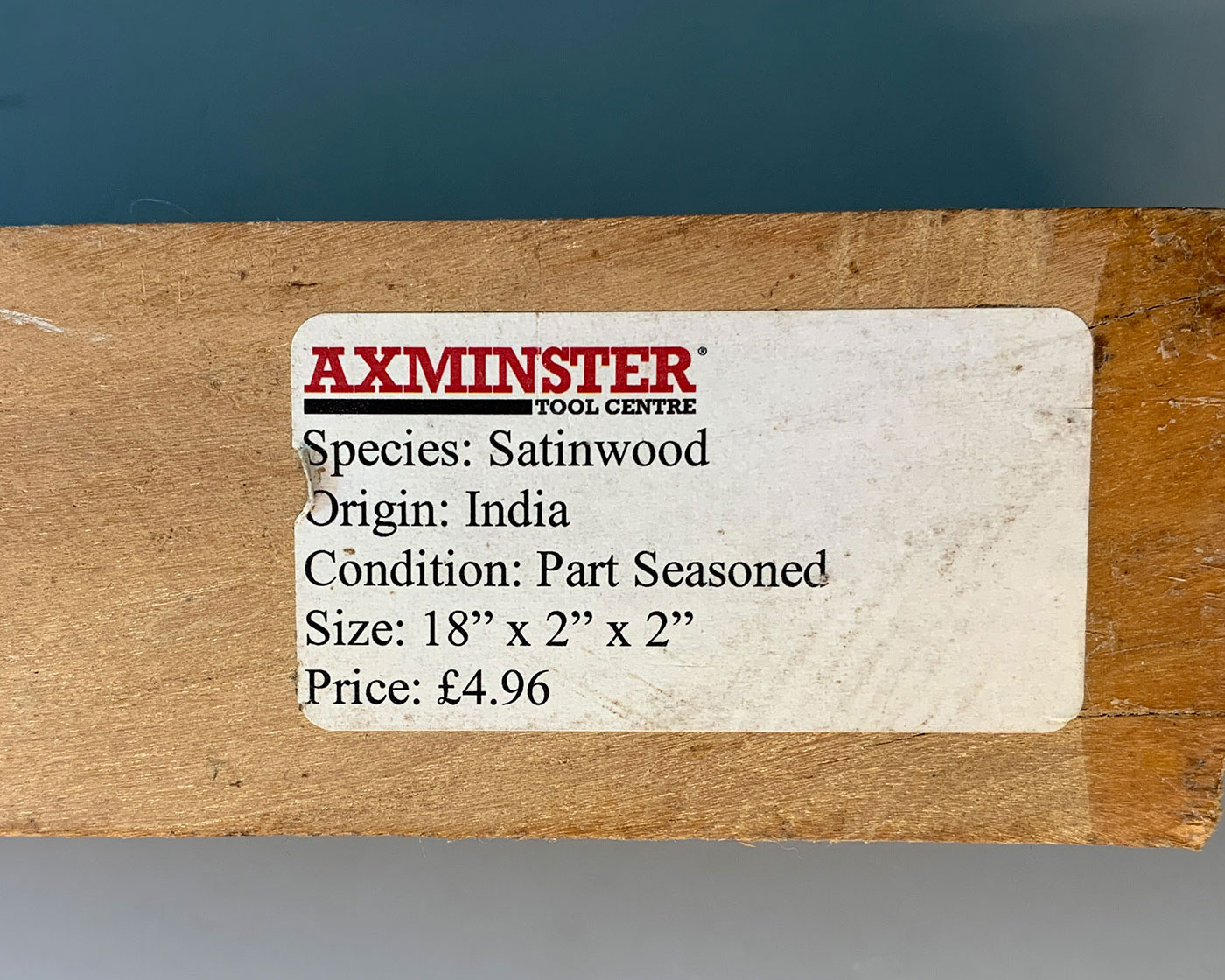 Satinwood Timber block