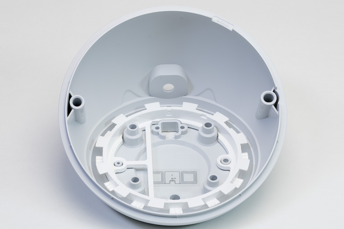 Lower half of the case with LED diffuser ring