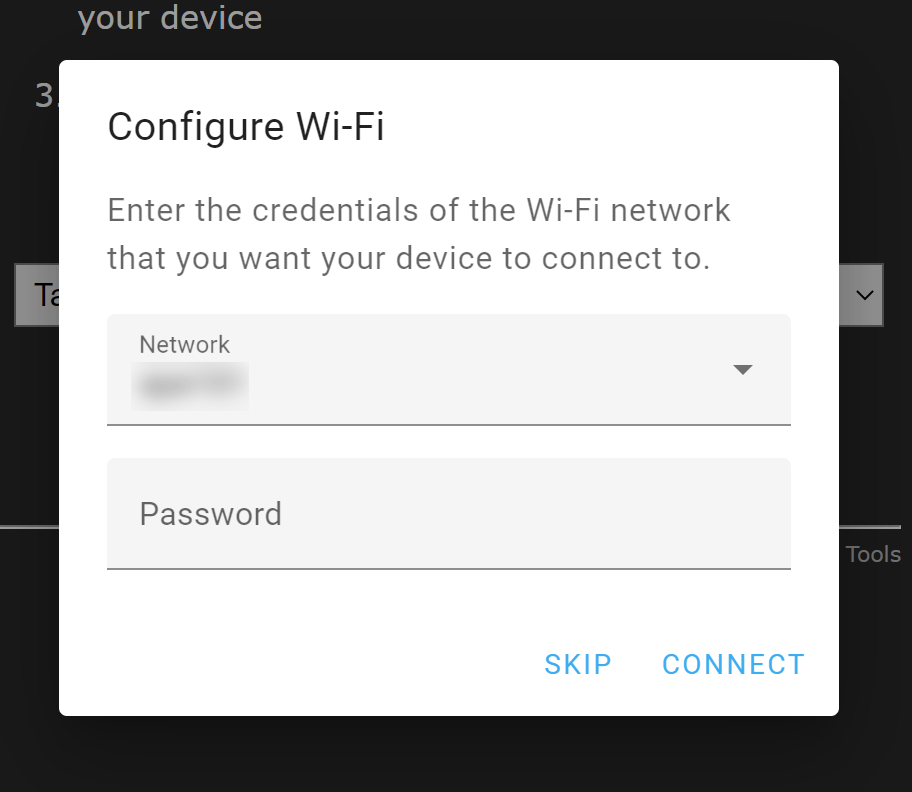 Select Wi-Fi