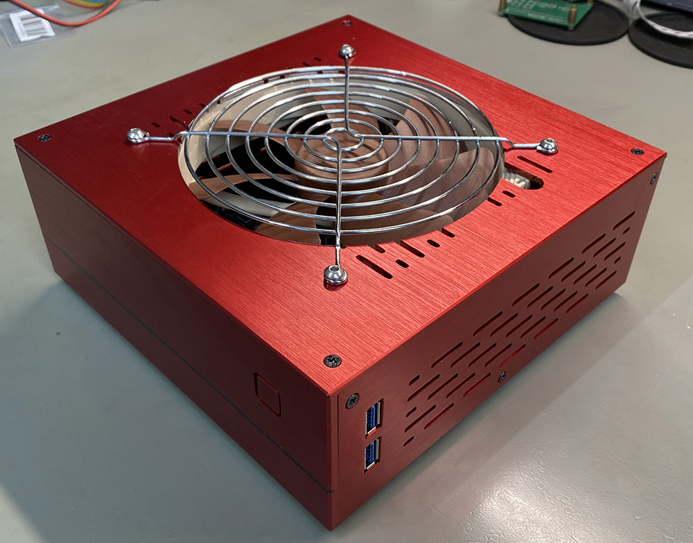 Fan installed into the case