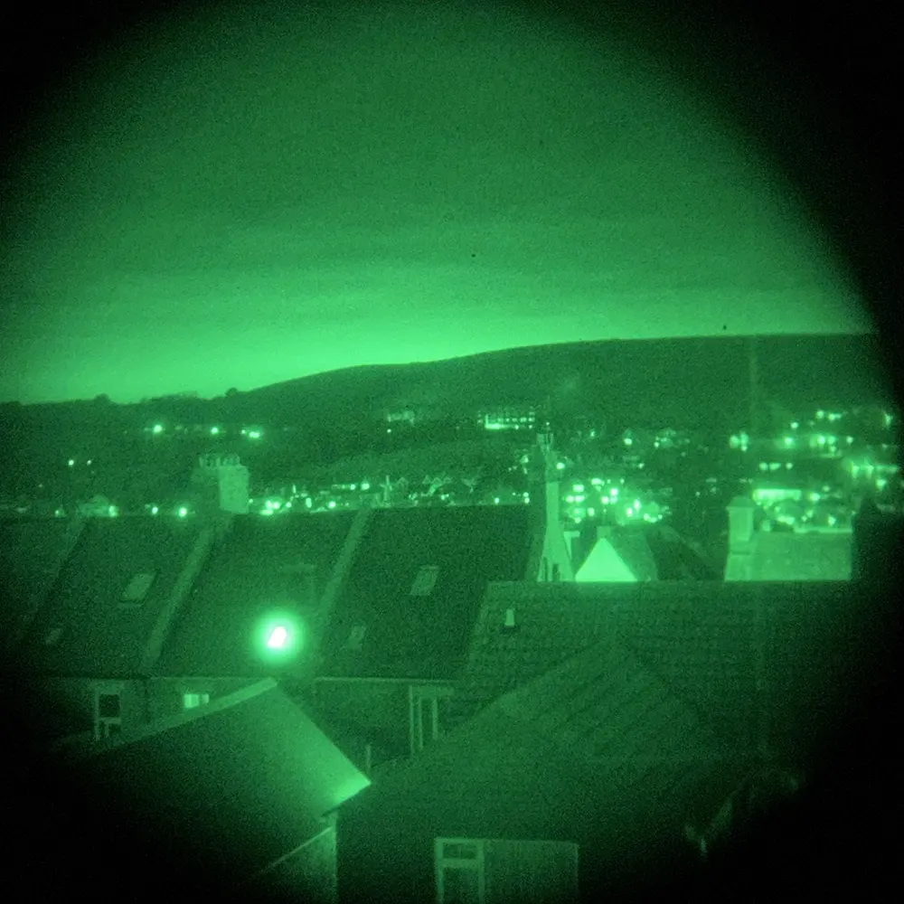 View through the eyepiece