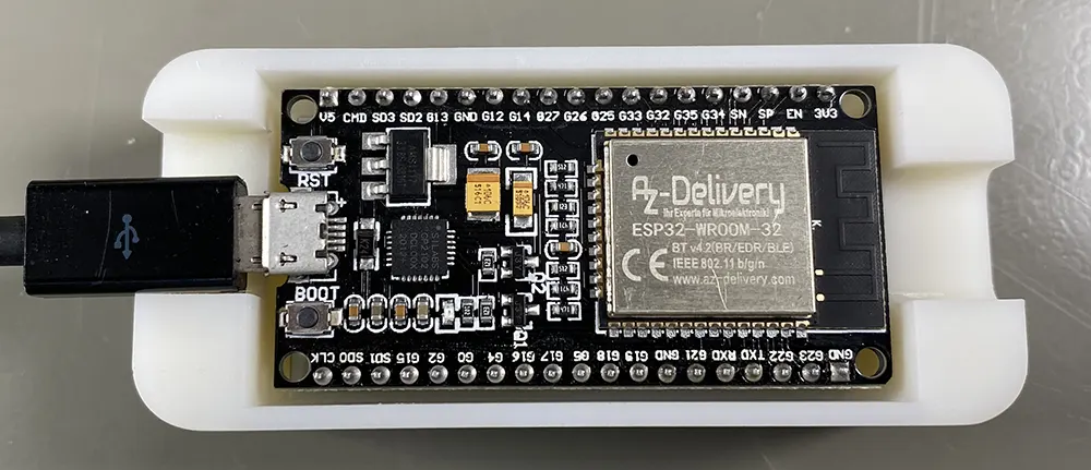 ESP32 board fitted