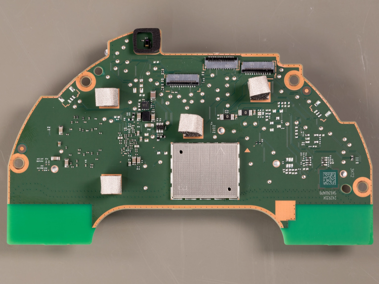 The upper side of the main PCB