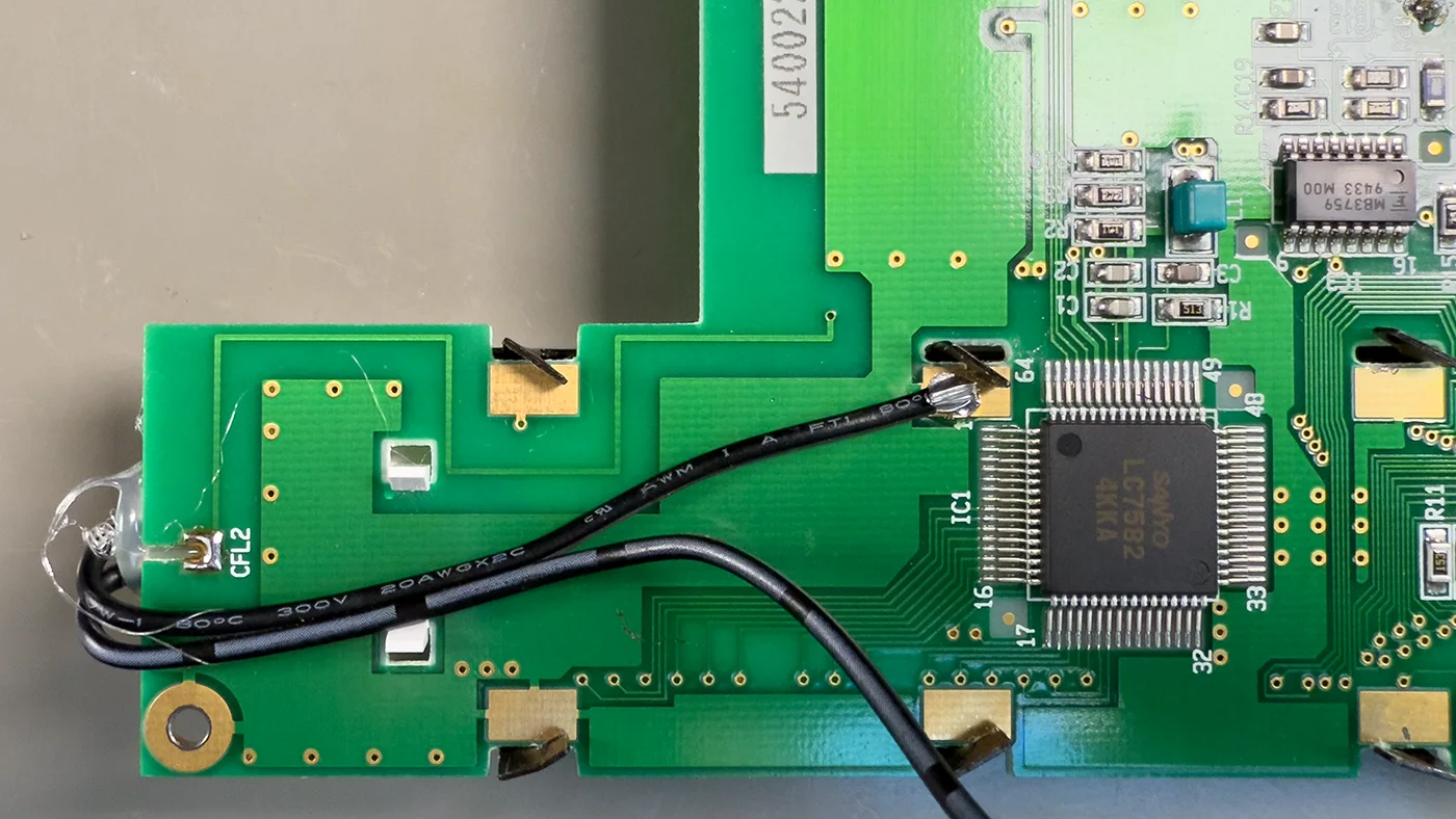 Power wires installed