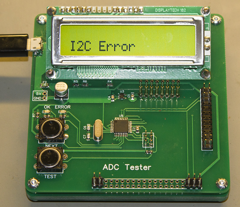 Click to view large image of I2C error when no board detected