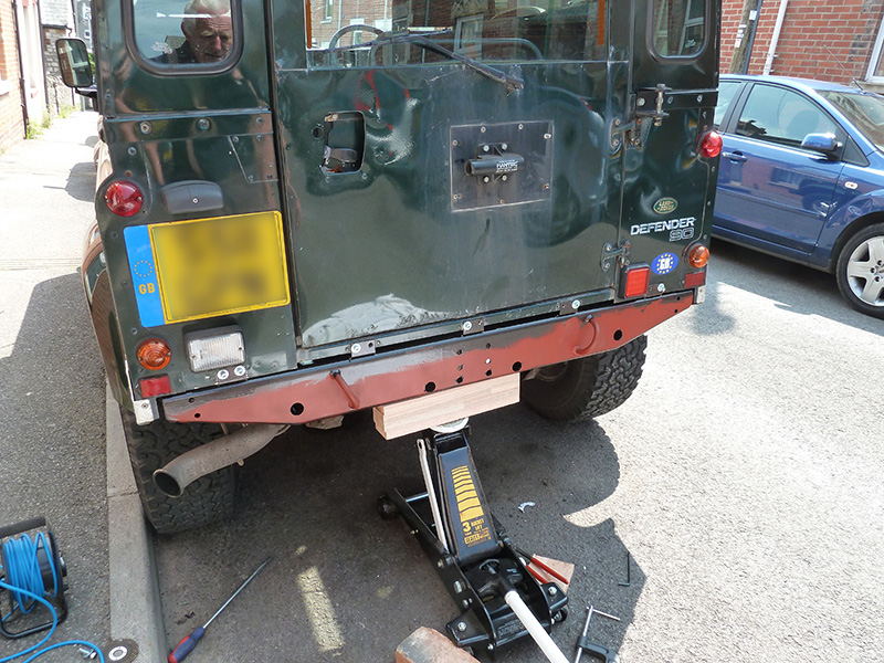 Installing the new crossmember