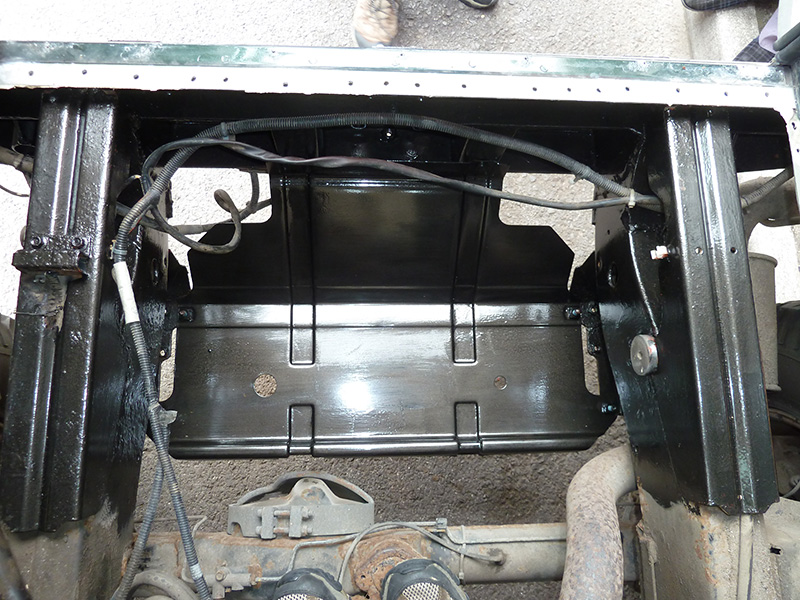 Checking the new fuel thank cradle fits