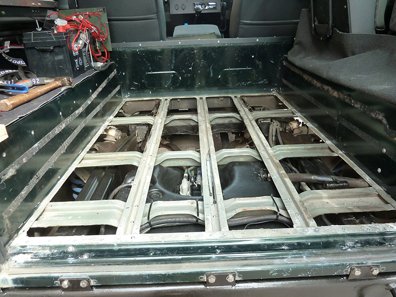 Floor supports fitted