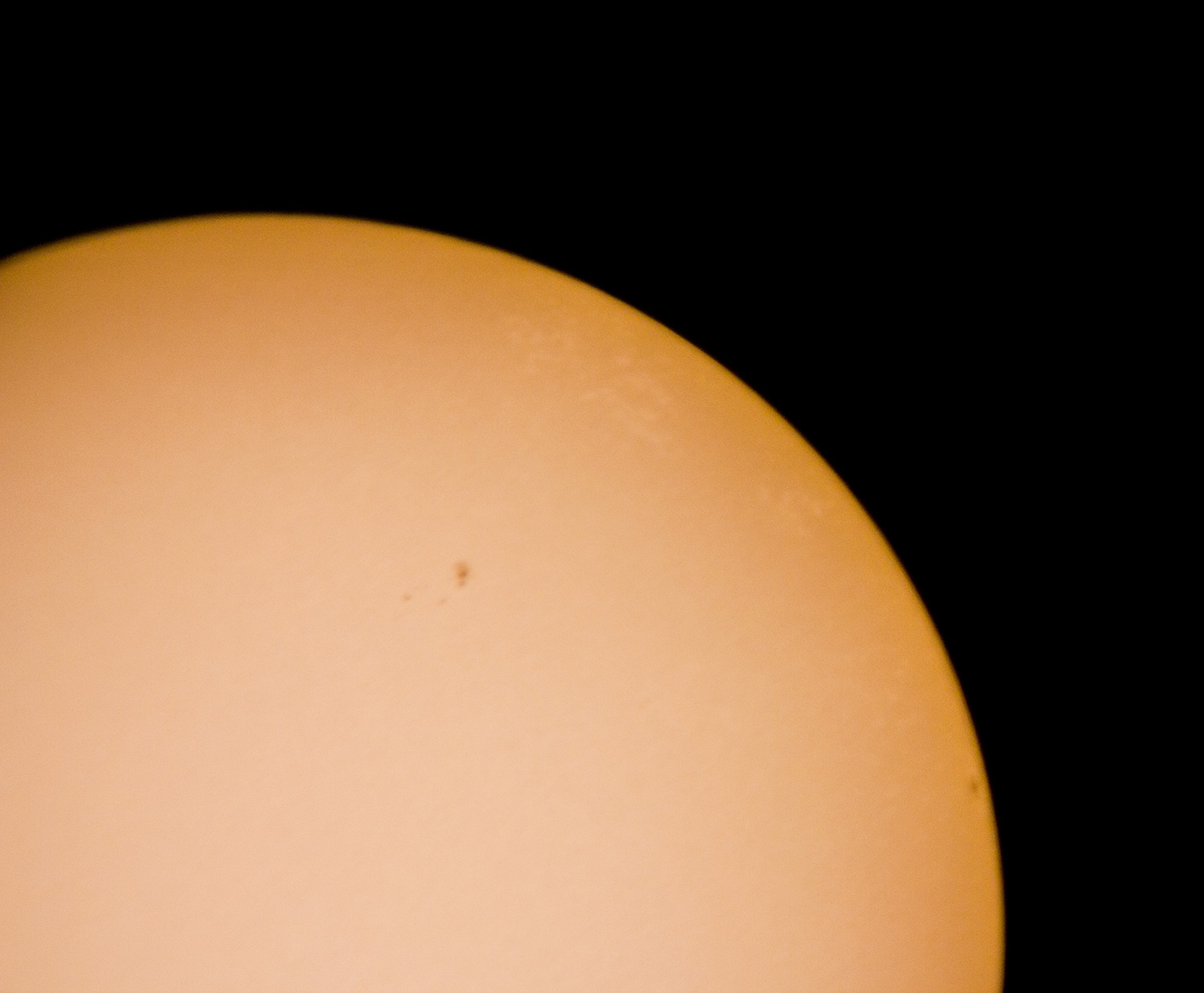 Photo of Partial Sun and sun spots