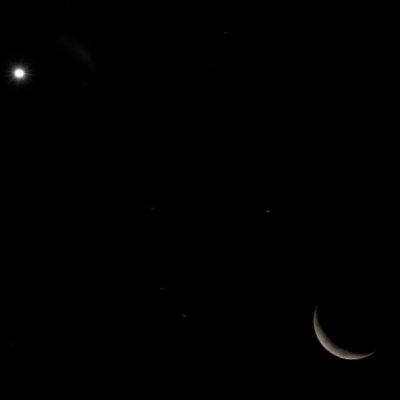 Venus and Moon #114