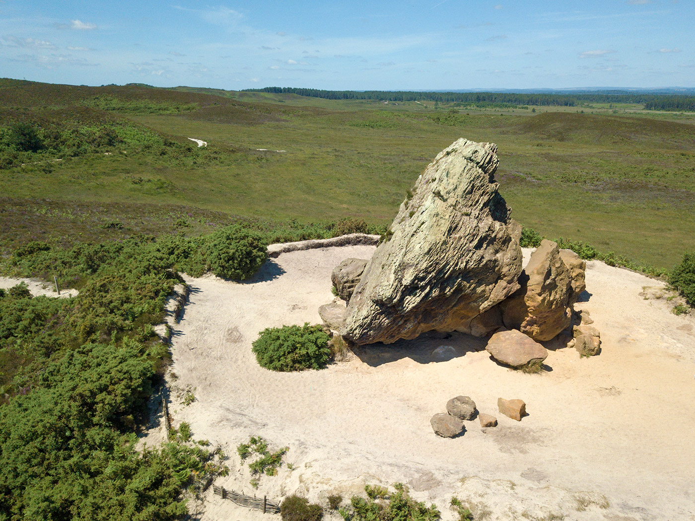 Photo of Agglestone Rock looking South