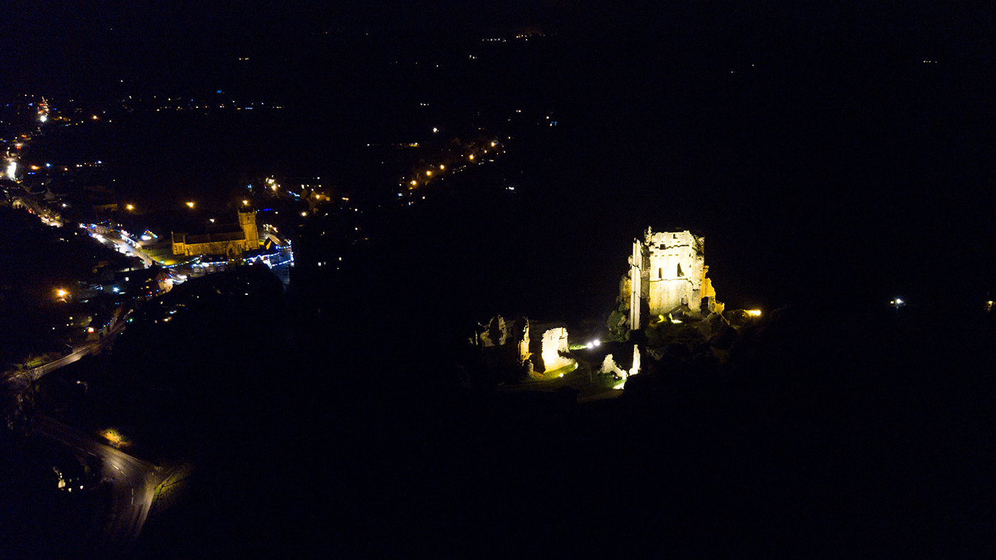 Photo of Corfe Castle Christmas Lights