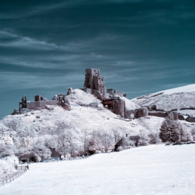 Infrared Corfe Castle #50
