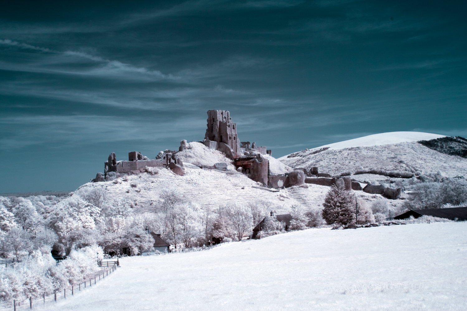 Photo of Infrared Corfe Castle