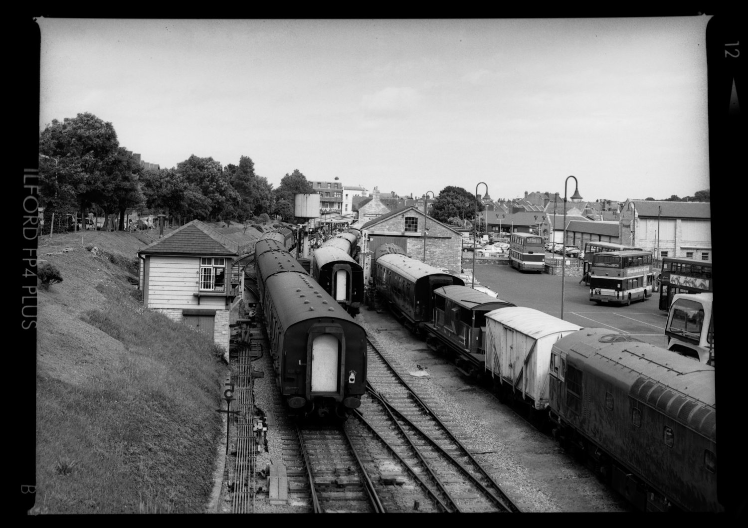 Photo of railway platform on swanage railway