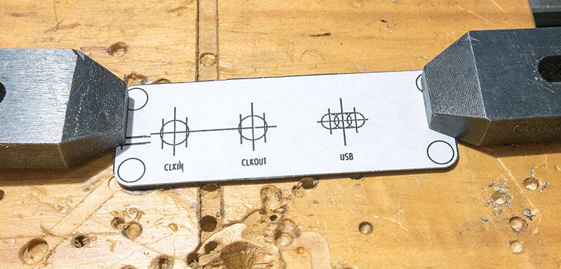 Click to view large image of Rear panel ready for drilling