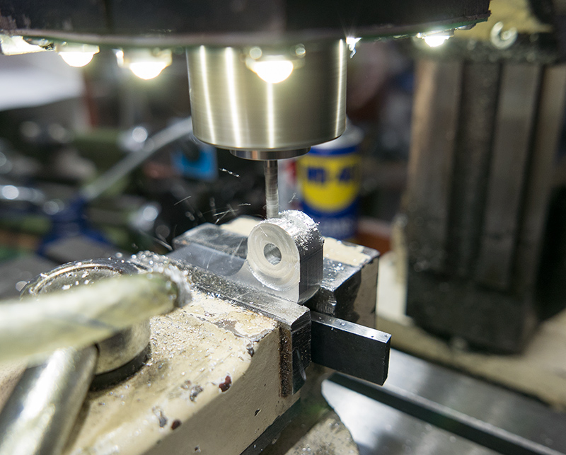 Click to view larger image of Milling the 3mm slot