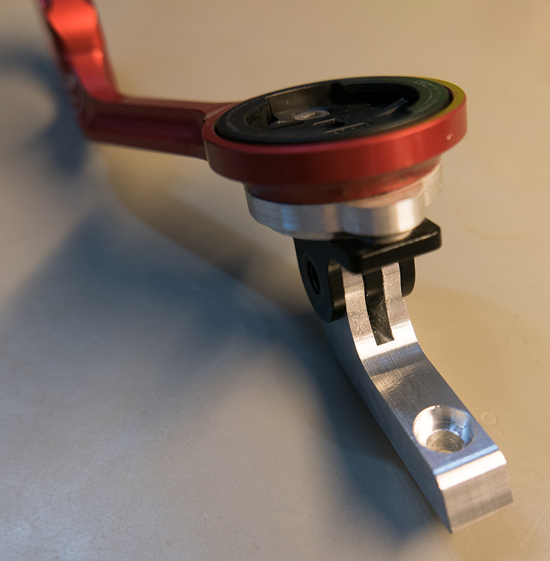 Click to view larger image of Checking the new bracket in the GoPro mount