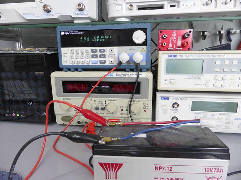 Click to view large image of Battery Testing mode