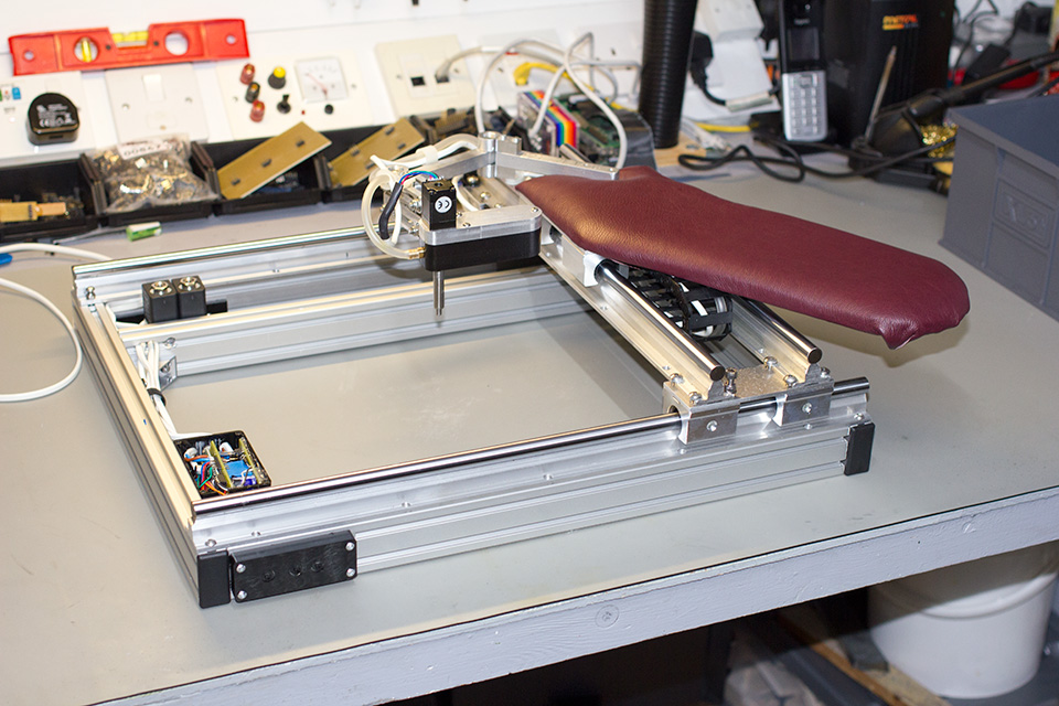 Click to view large image of Finished PNP machine frame