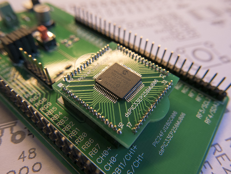 Click to view large image of Side view of the board