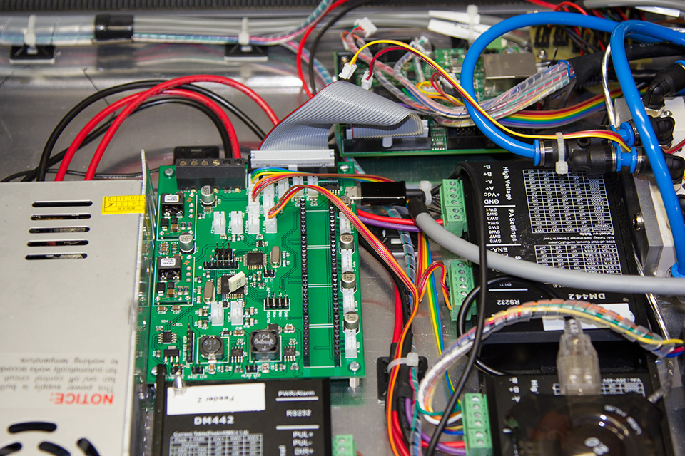 Click to view large image of Installing into the pick and place machine