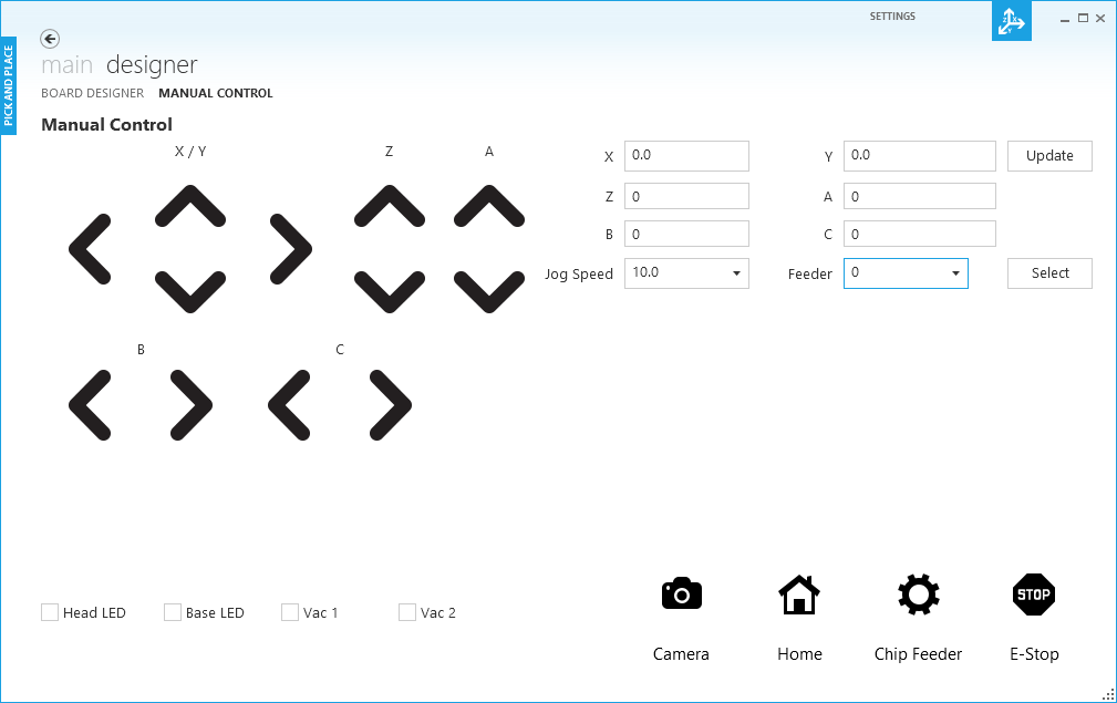 Click to view larger image of Manual Control Screen