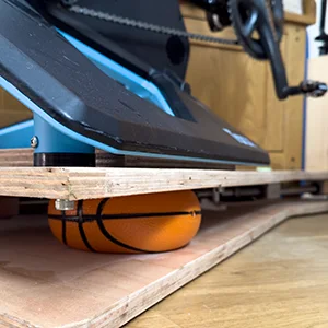 Building a DIY bike trainer rocker plate for Tacx Neo 2T trainer Photo