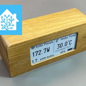 Home Assistant remote ESP32 ePaper Display Photo