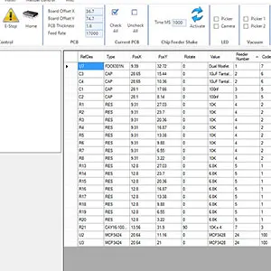 Pick and Place USB Control Software Photo