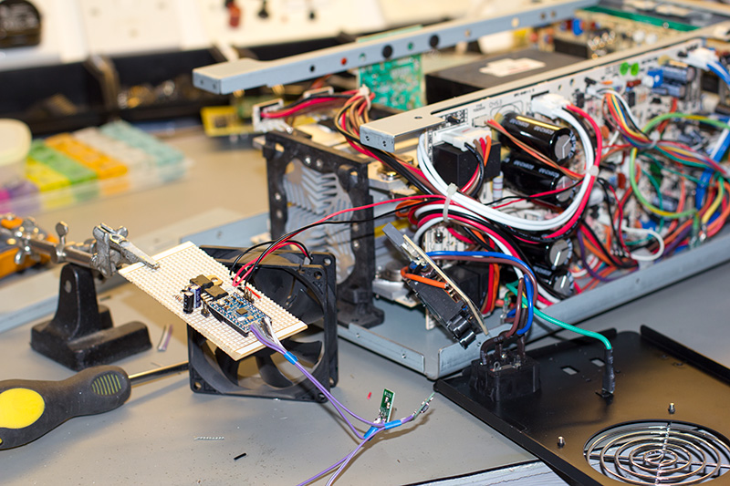 Click to view larger image of Testing the board