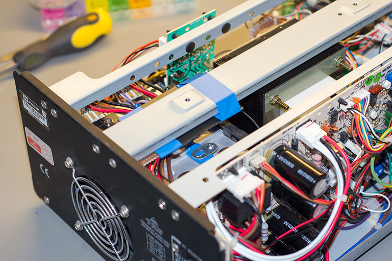 Click to view larger image of Board fitted to top support with tape