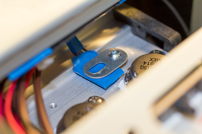 Click to view larger image of Sensor fitted to heatsink