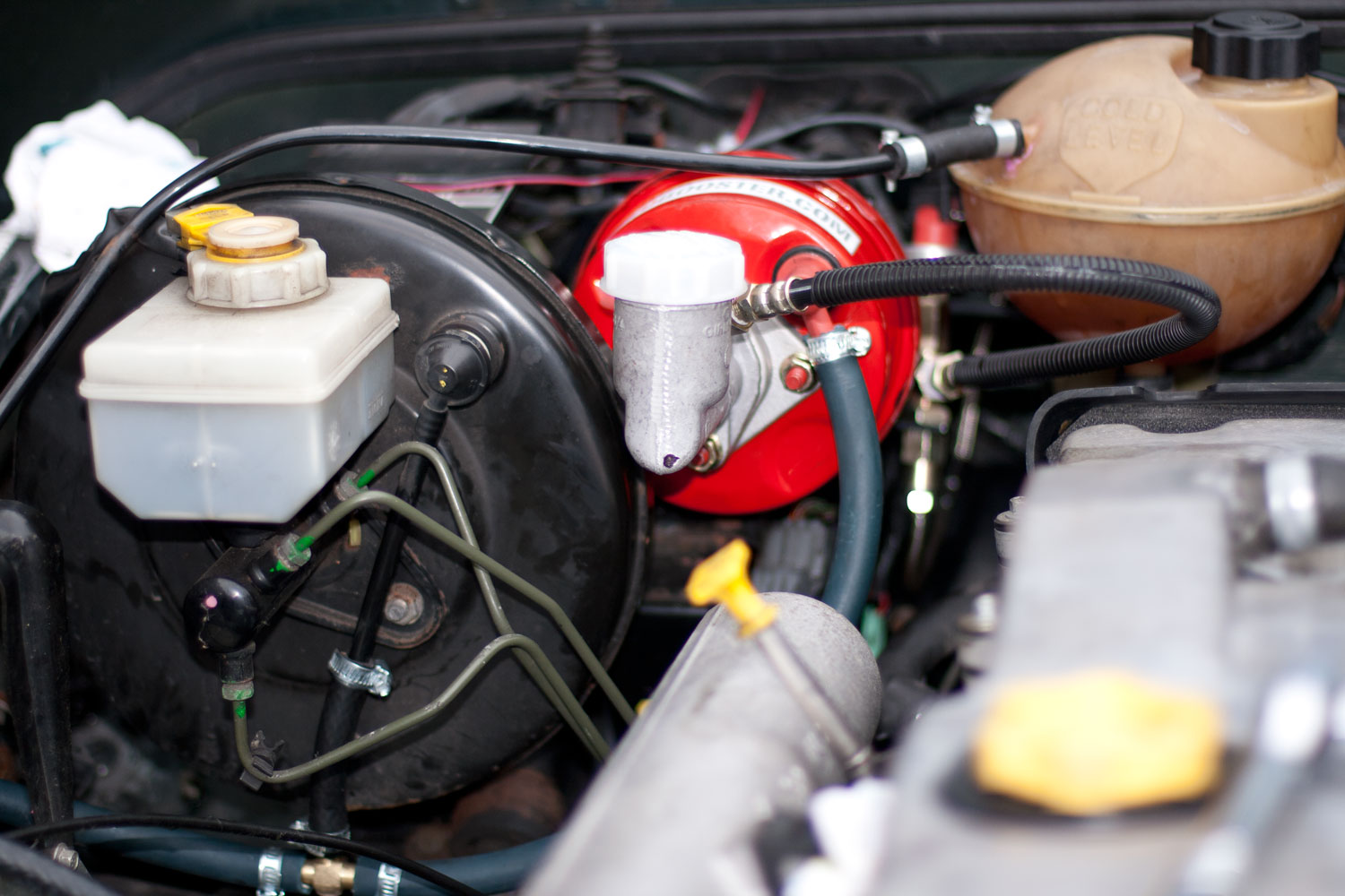 Vacuum hoses connected