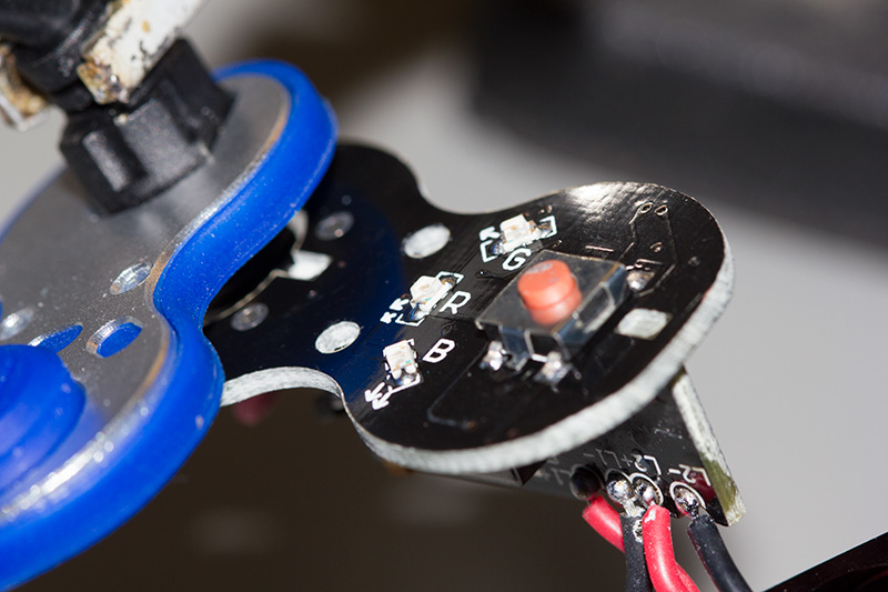 Click to view large image of Indicator LEDS and switch