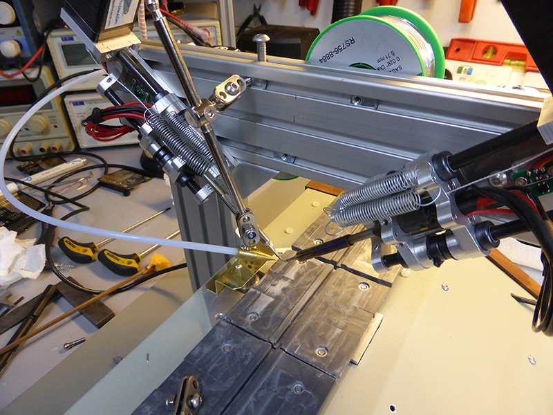 Click to view large image of Prototype solder feed arm