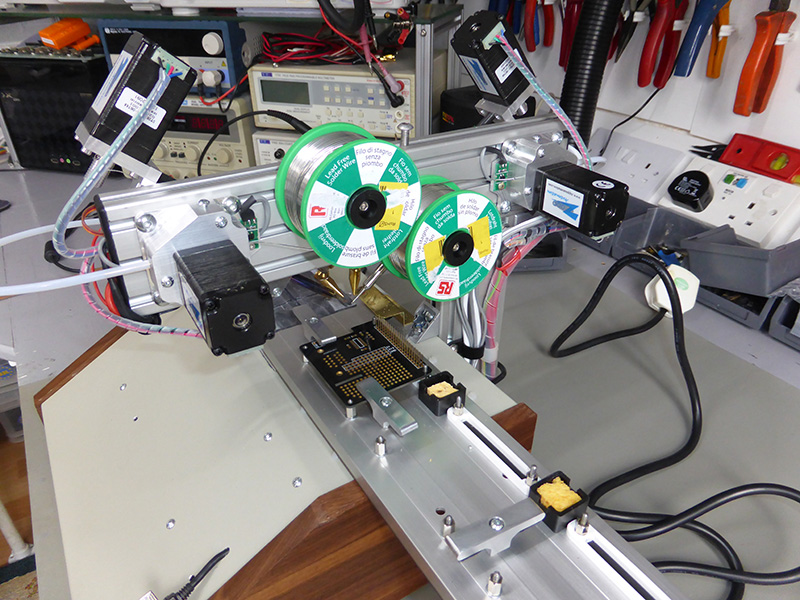 Click to view large image of Solder feed drives and rolls