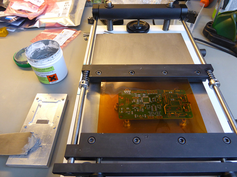 Click to view large image of Soldering Stencil and paste