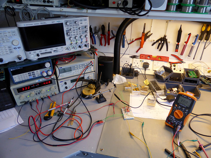 Click to view large image of Testing the circuit