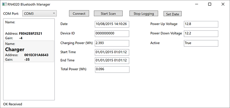 Click to view large image of Data Logger Windows App