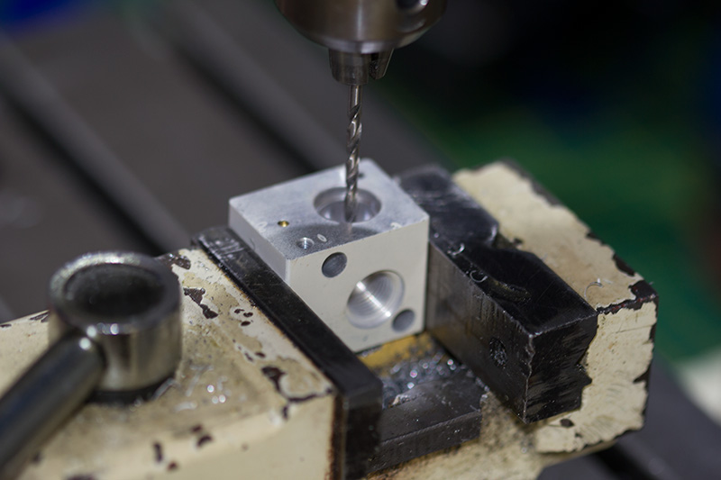 Click to view large image of Drilling the valve